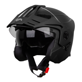 کلاه کاسکت بدون فک SBH-23 برند Steelbird-استیل برد رنگ مشکی مات